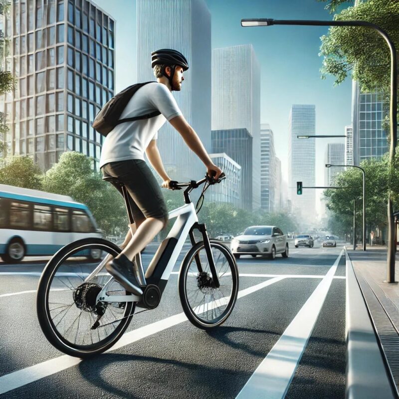 Bicicletta elettrica in città, perfetta per i pendolari