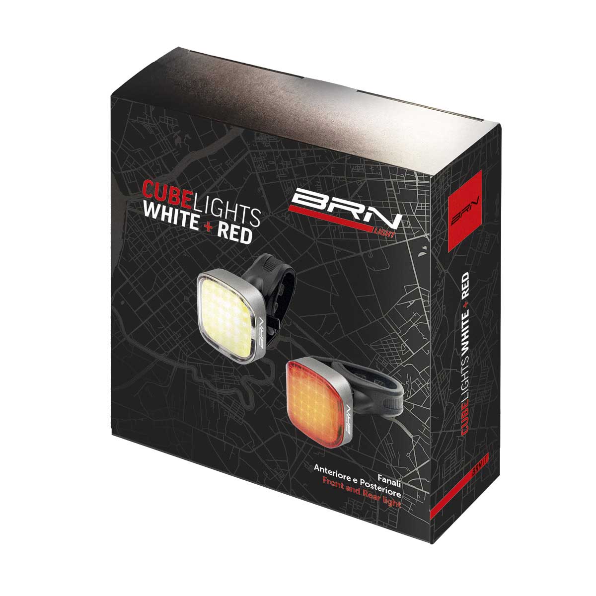 Kit fanali BRN Cube anteriore e posteriore