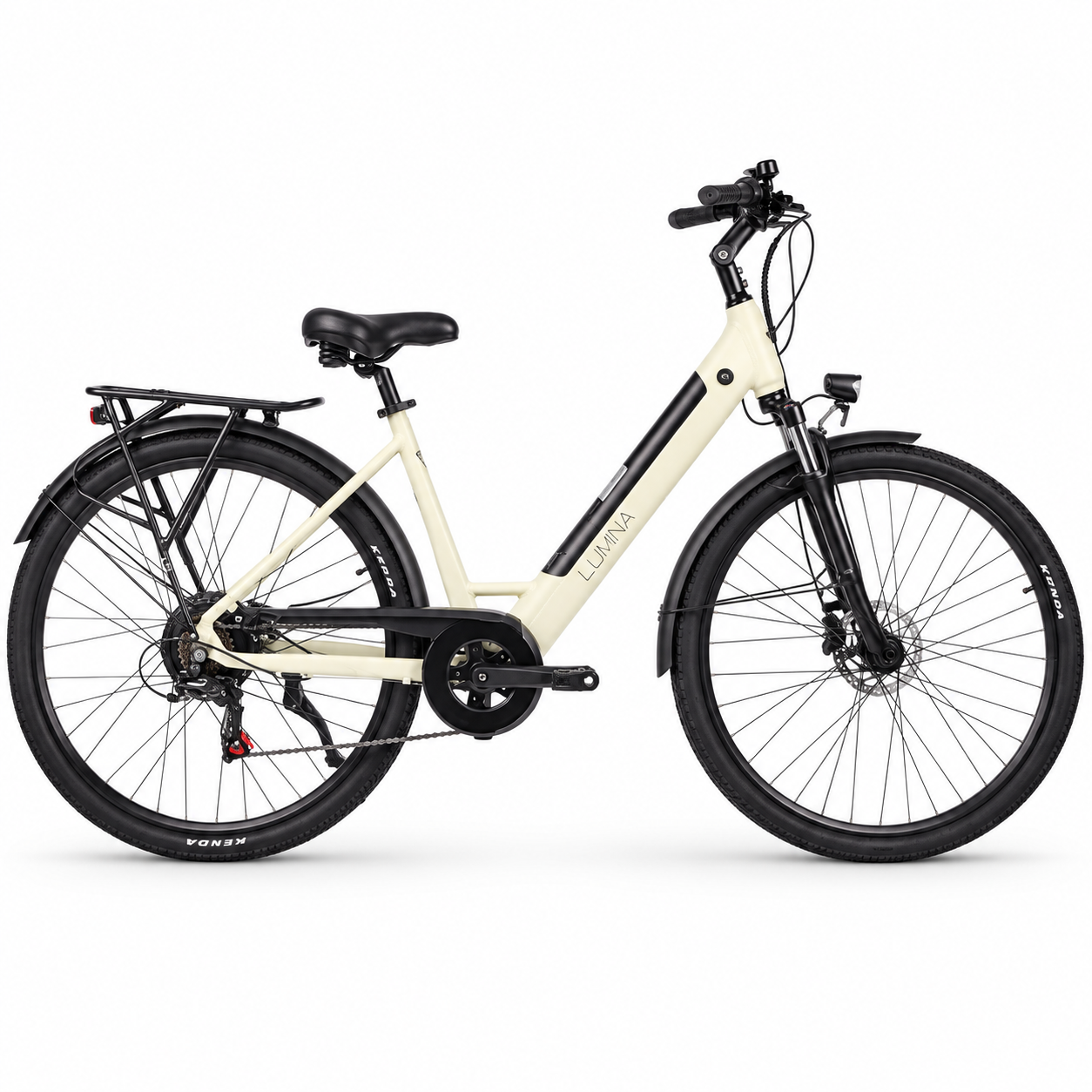 GTA Lumina 27,5″, e-bike da città con telaio basso, batteria integrata e portapacchi