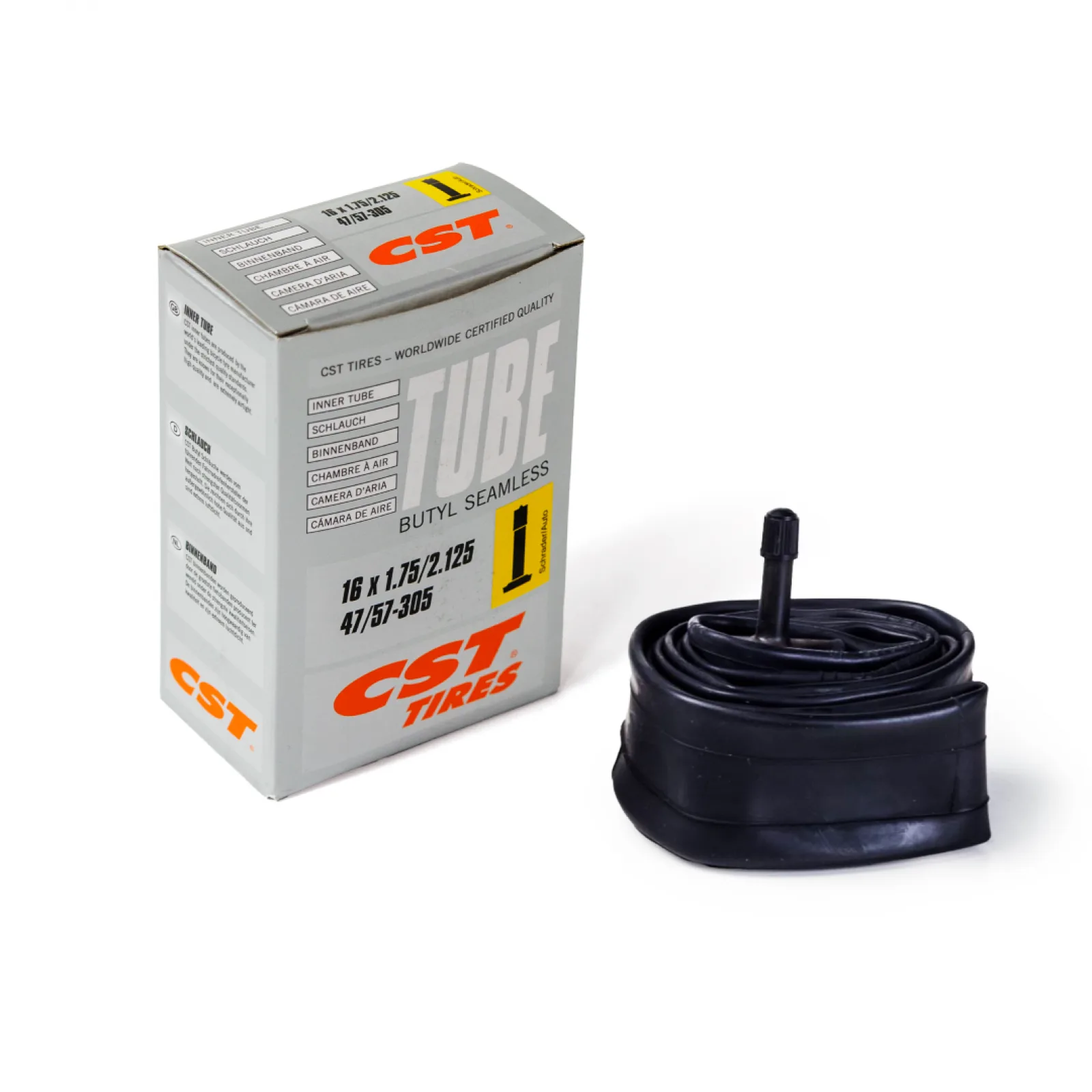 Camera d’aria CST 16 × 1.75–2.125 – Schrader 29 mm
